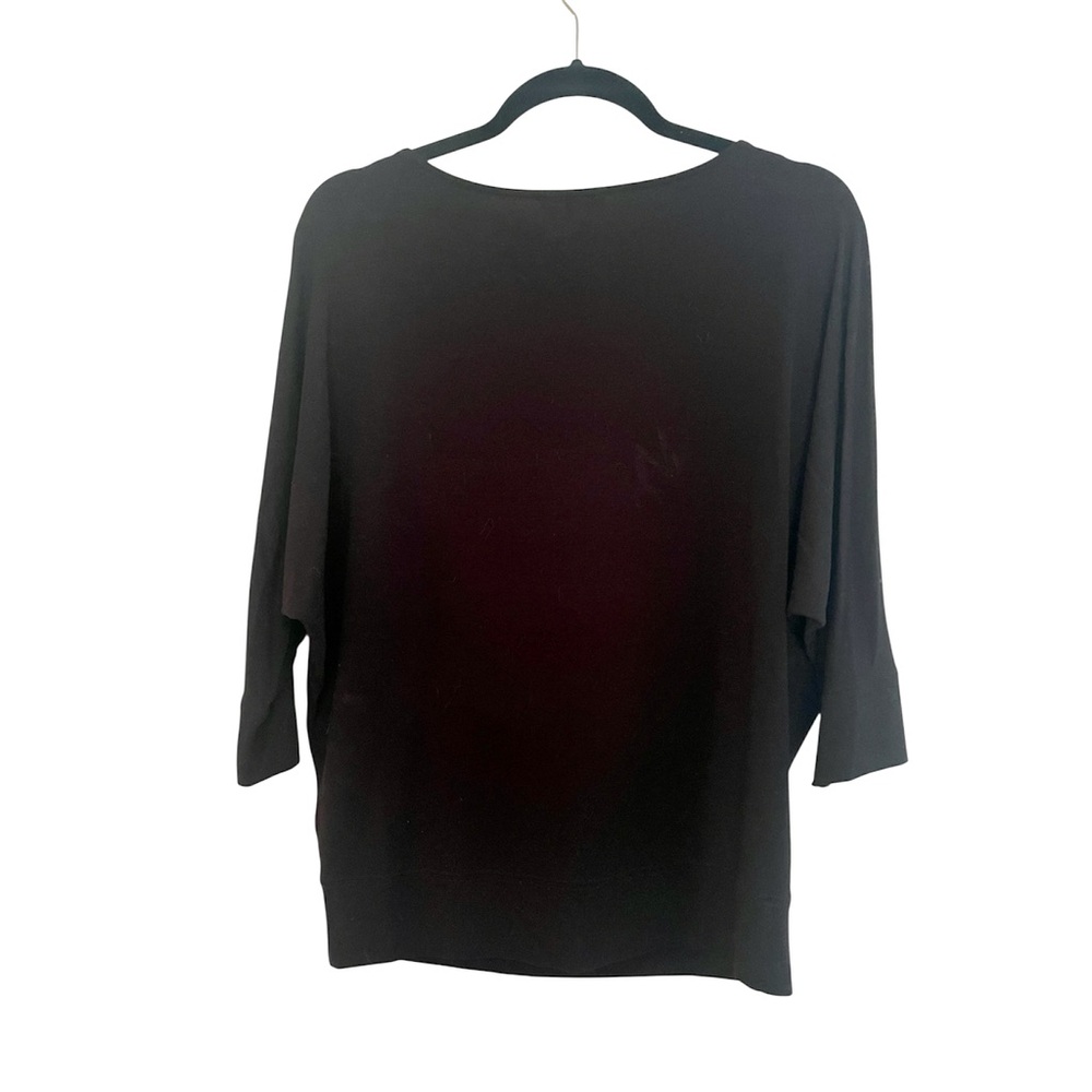 Eileen Fisher Black Size XS Batwing Top - Picture 2 of 6